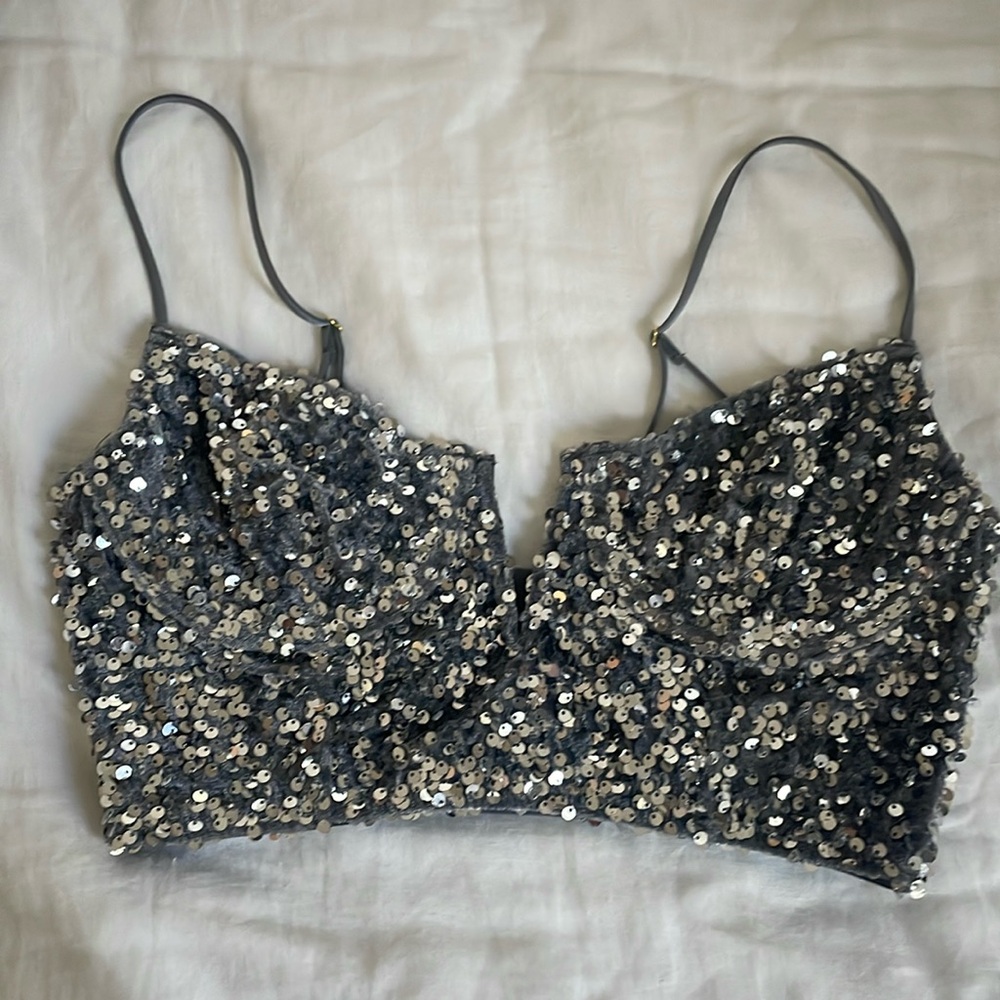Anthropologie “The Eve” Sequin Bralette Top
